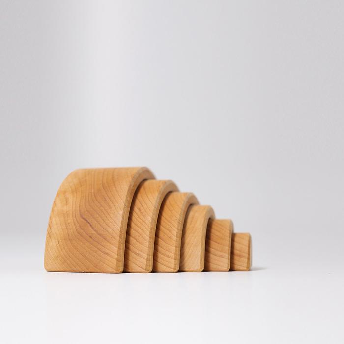 Grimm's Medium Natural Tunnel 6 Pieces Little Toy Tribe