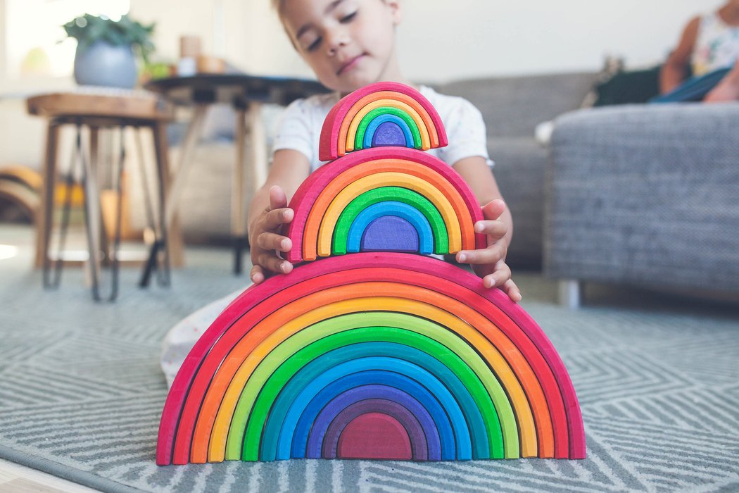 Grimm's Medium Rainbow 6 Pieces Little Toy Tribe