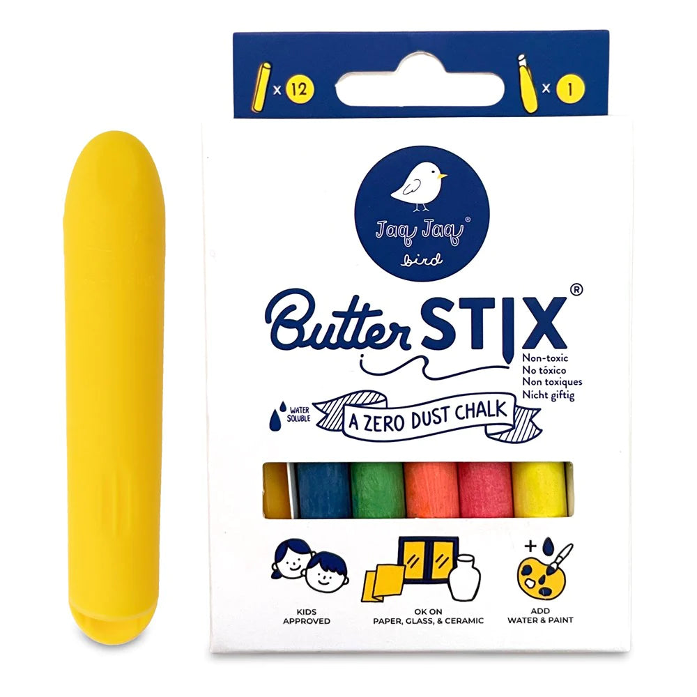 Butterstix - 12pk Assorted Colours + Holder