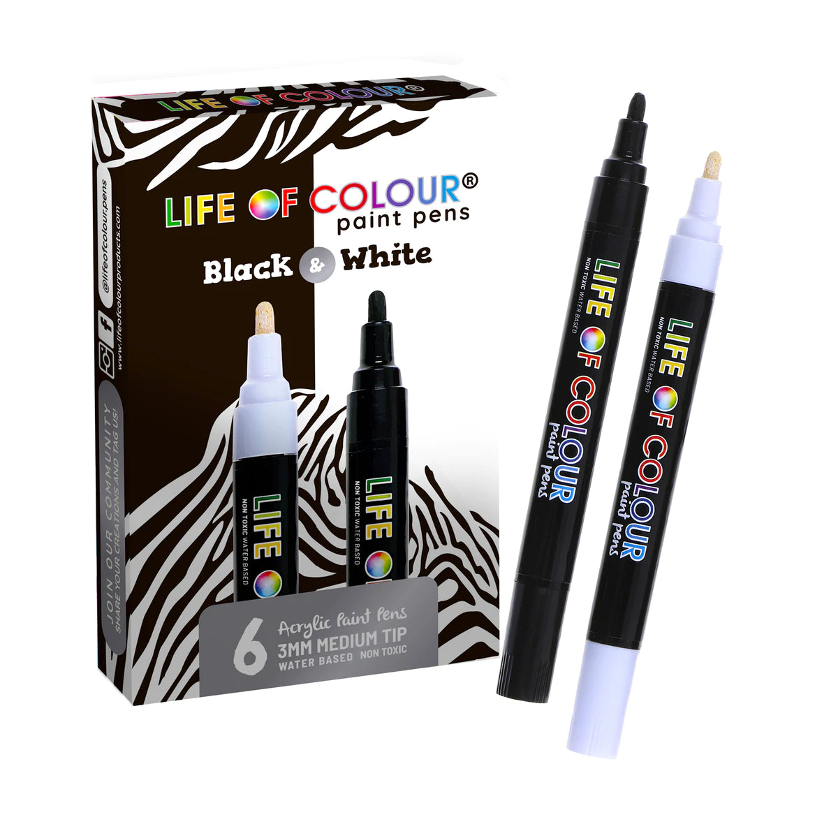 
                  
                    Paint Pens Medium Tip - Black and White
                  
                