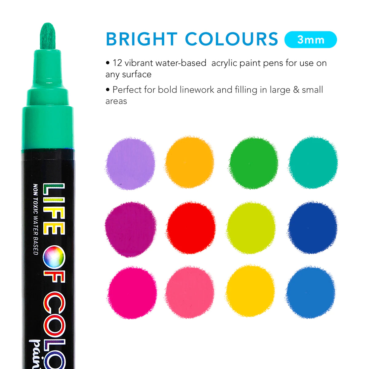
                  
                    Paint Pens Medium Tip - Bright
                  
                