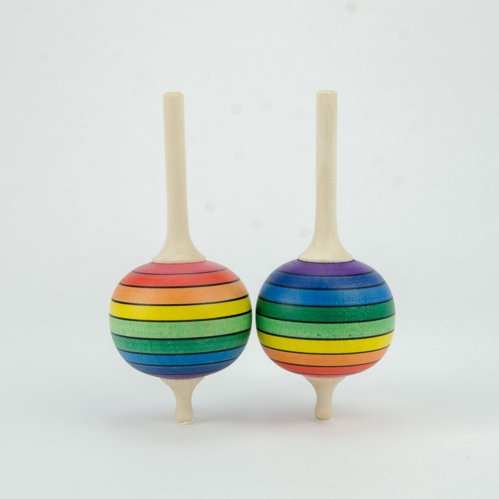 Mader _ spinning lolly spinning top rainbow top together _ Little Toy Tribe