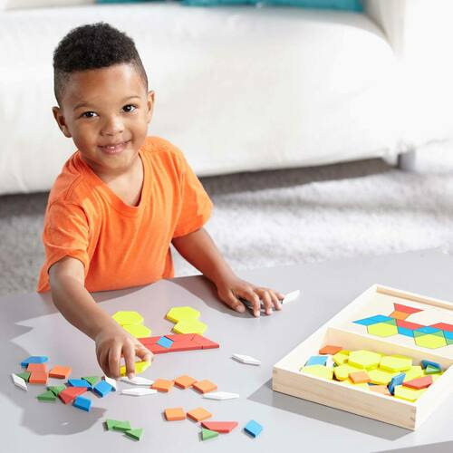 Pattern Blocks and Boards – Little Toy Tribe