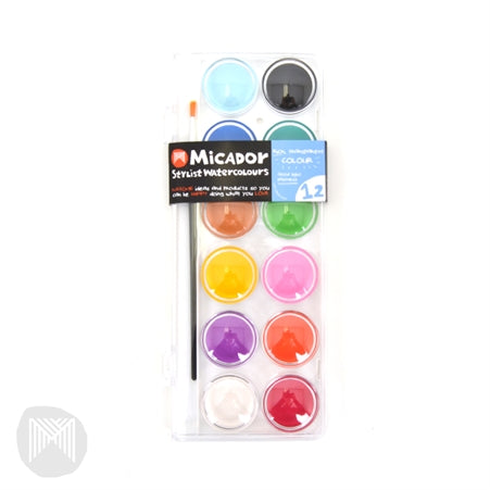 Micador Watercolour 12 Disk - Little Toy Tribe