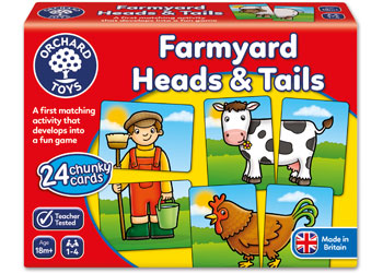 Orchard Games - Farmyard Heads and Tails - Little TOy Tribe