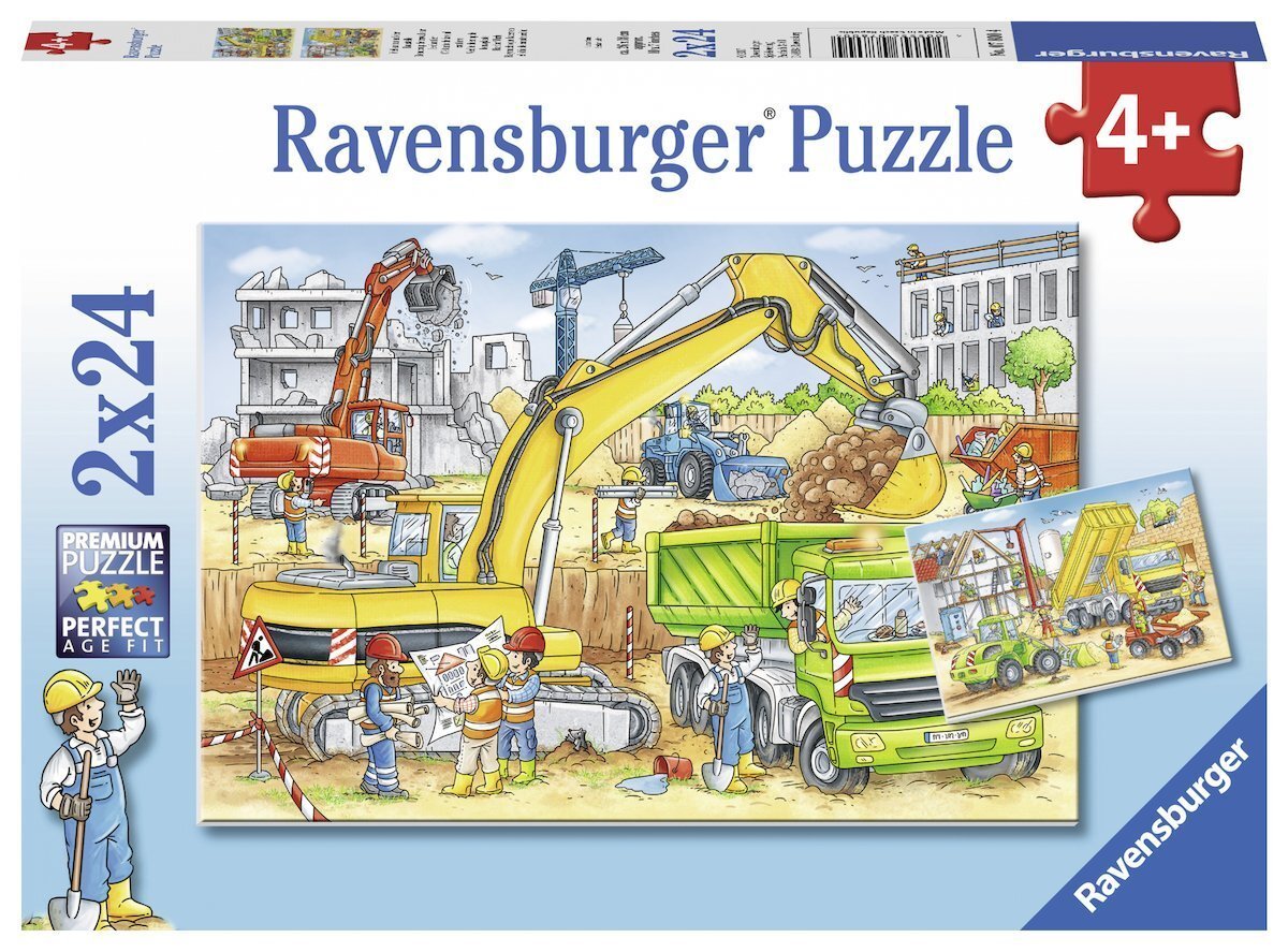 Diggers at Work Puzzle 2x24pc Diggers at Work Puzzle 2x24pc