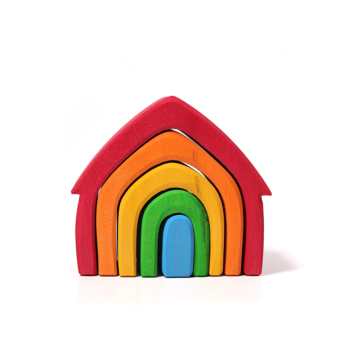Grimm's Rainbow Stacking Houses Little Toya Tribe