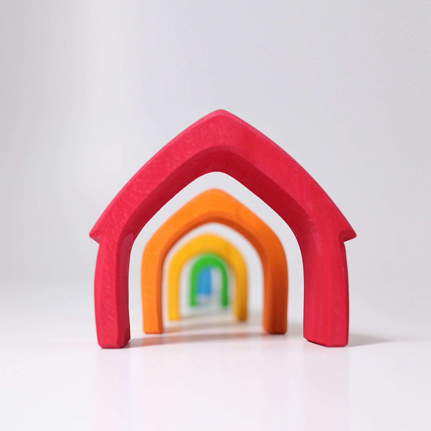 Grimm's Rainbow Stacking Houses Little Toya Tribe