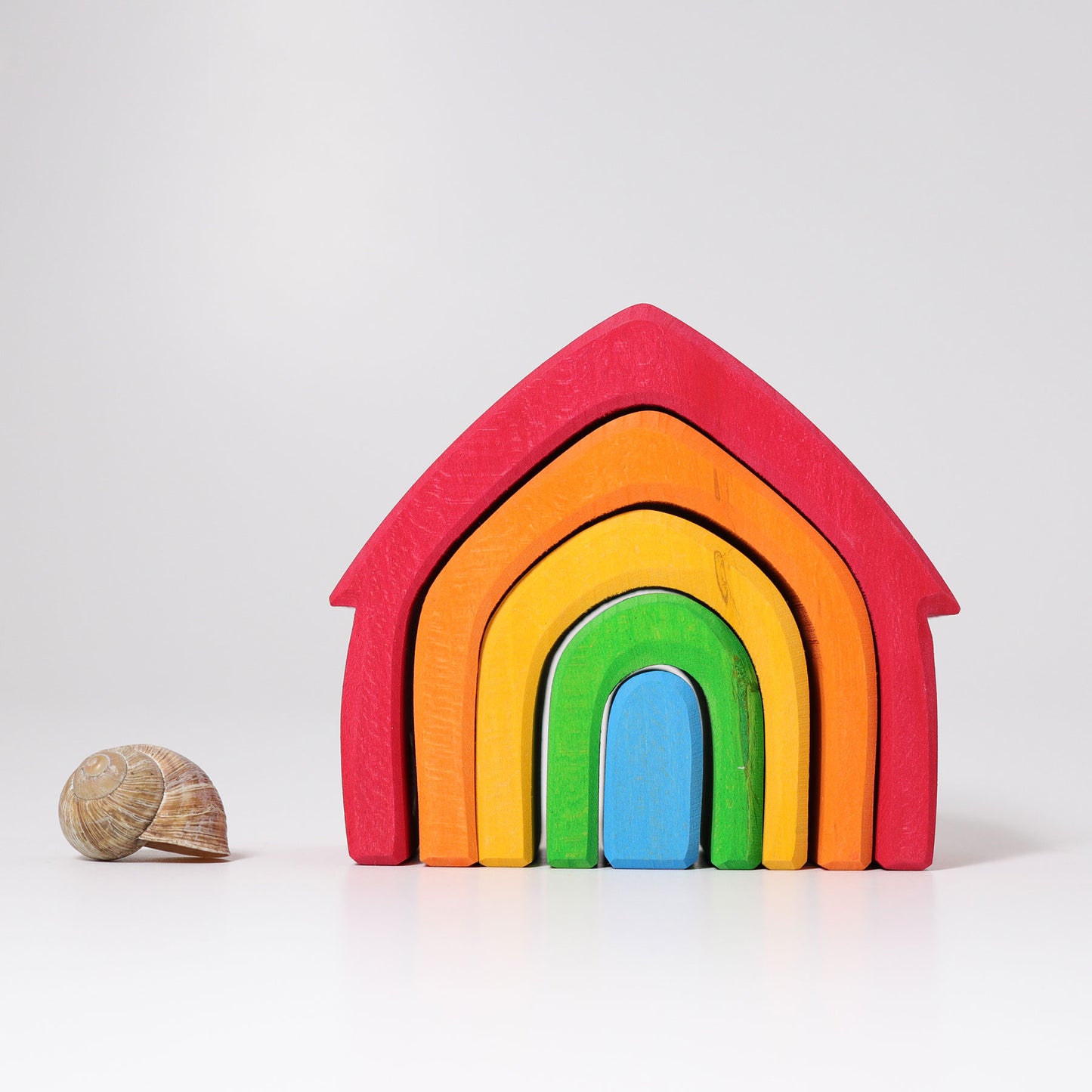 Grimm's Rainbow Stacking Houses Little Toya Tribe