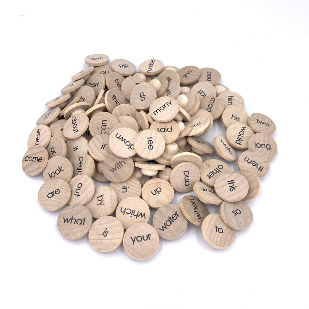 Sight Words Coins with Pegs