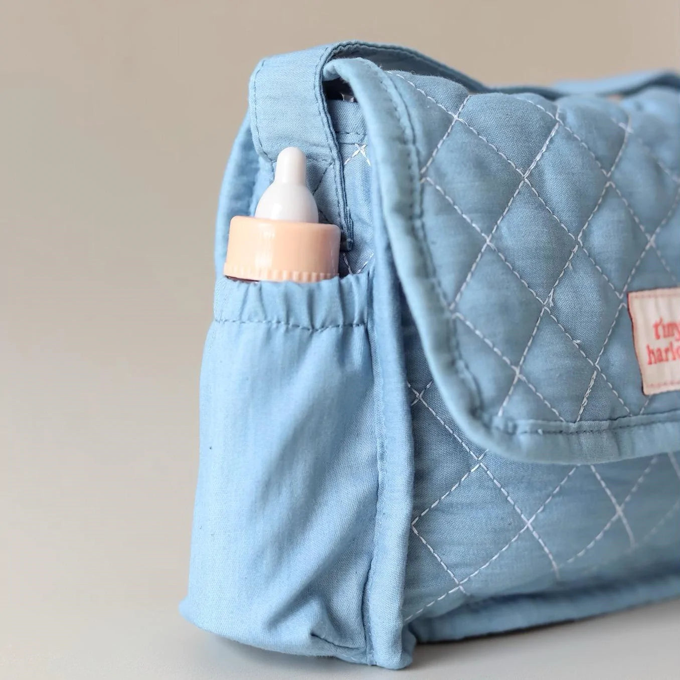 
                  
                    Convertible Doll's Nappy Bag Set - Denim
                  
                