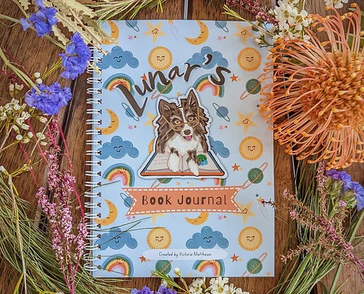Lunar's Book Journal and Sticker Sheet