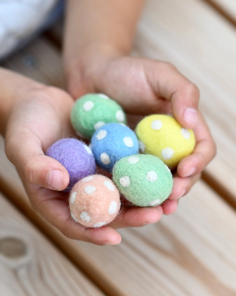 
                  
                    Felt Eggs with Polka Dots (Set of 6)
                  
                