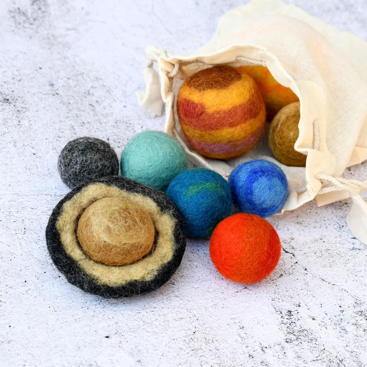 Solar System Space Felt Planets – Little Toy Tribe