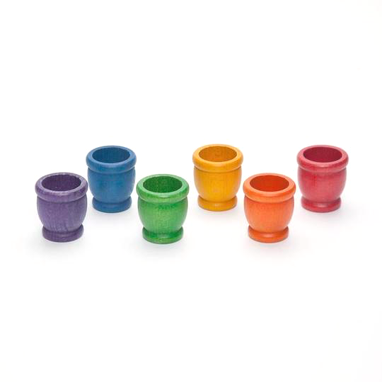 Grapat Coloured Mates 6 Pieces, Little Toy Tribe