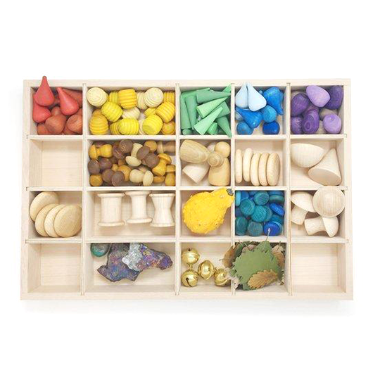 grapat tinker tray with loose parts little toy tribe