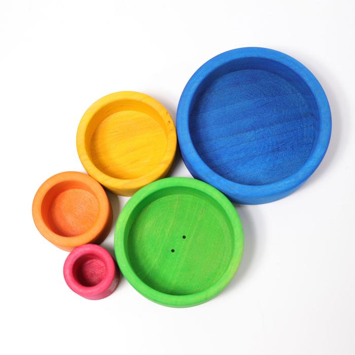 
                  
                    Grimm's Coloured Stacking Bowls Outside Blue
                  
                