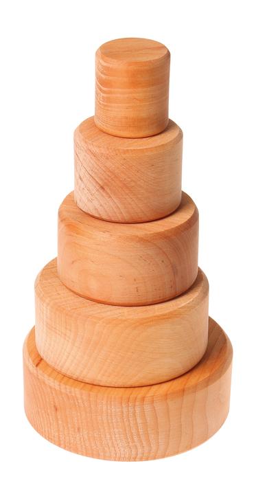 Grimm's Natural Stacking Bowls Little Toy Tribe