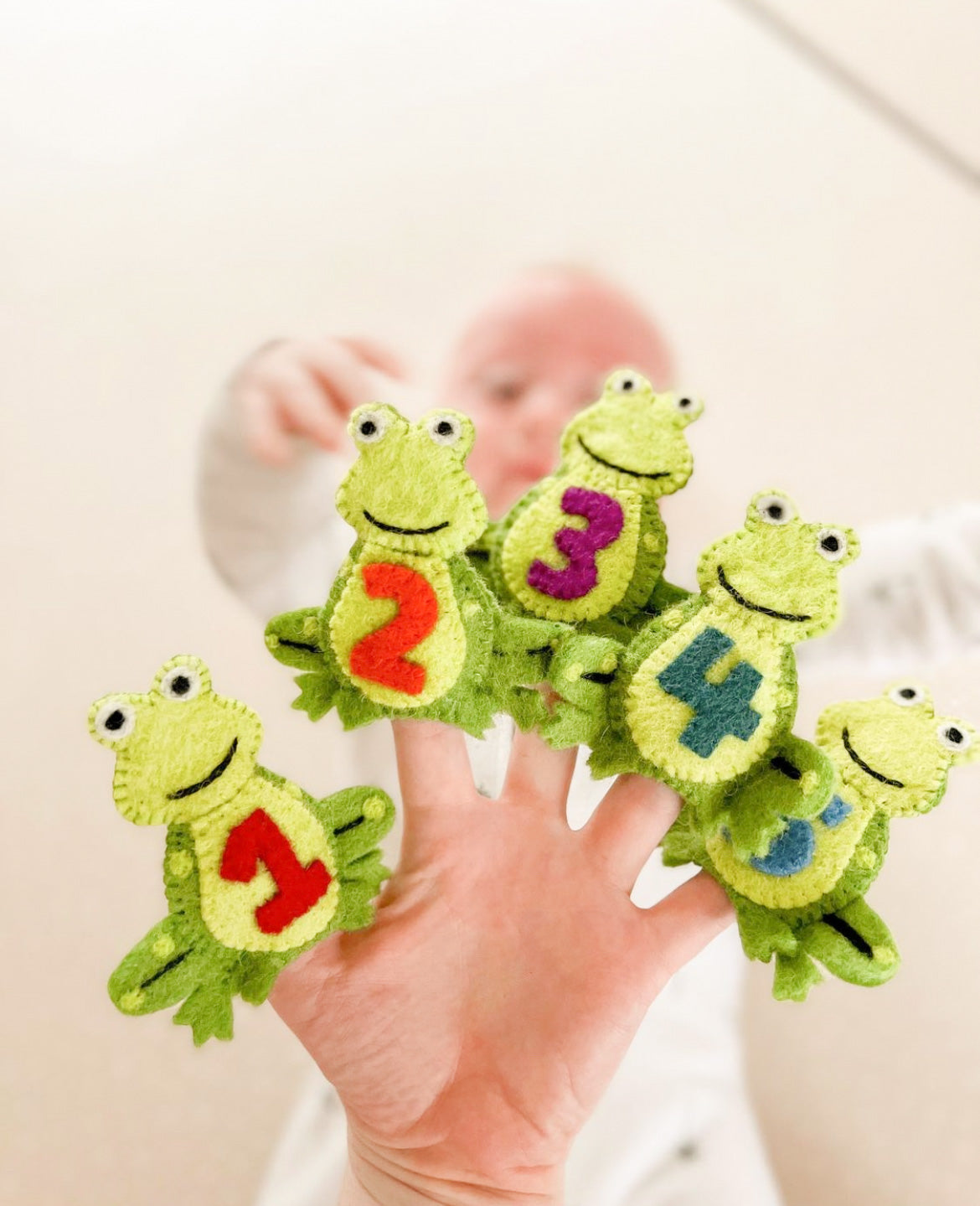 
                  
                    5 Little Speckled Frogs with Log Bag - Finger Puppet Set
                  
                
