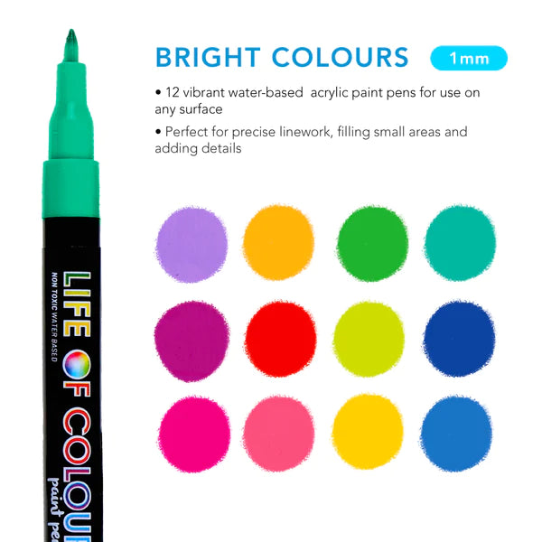 
                  
                    Paint Pens Fine Tip - Brights
                  
                