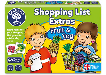 Orchard Game - Shopping List Extras Fruit + Veg